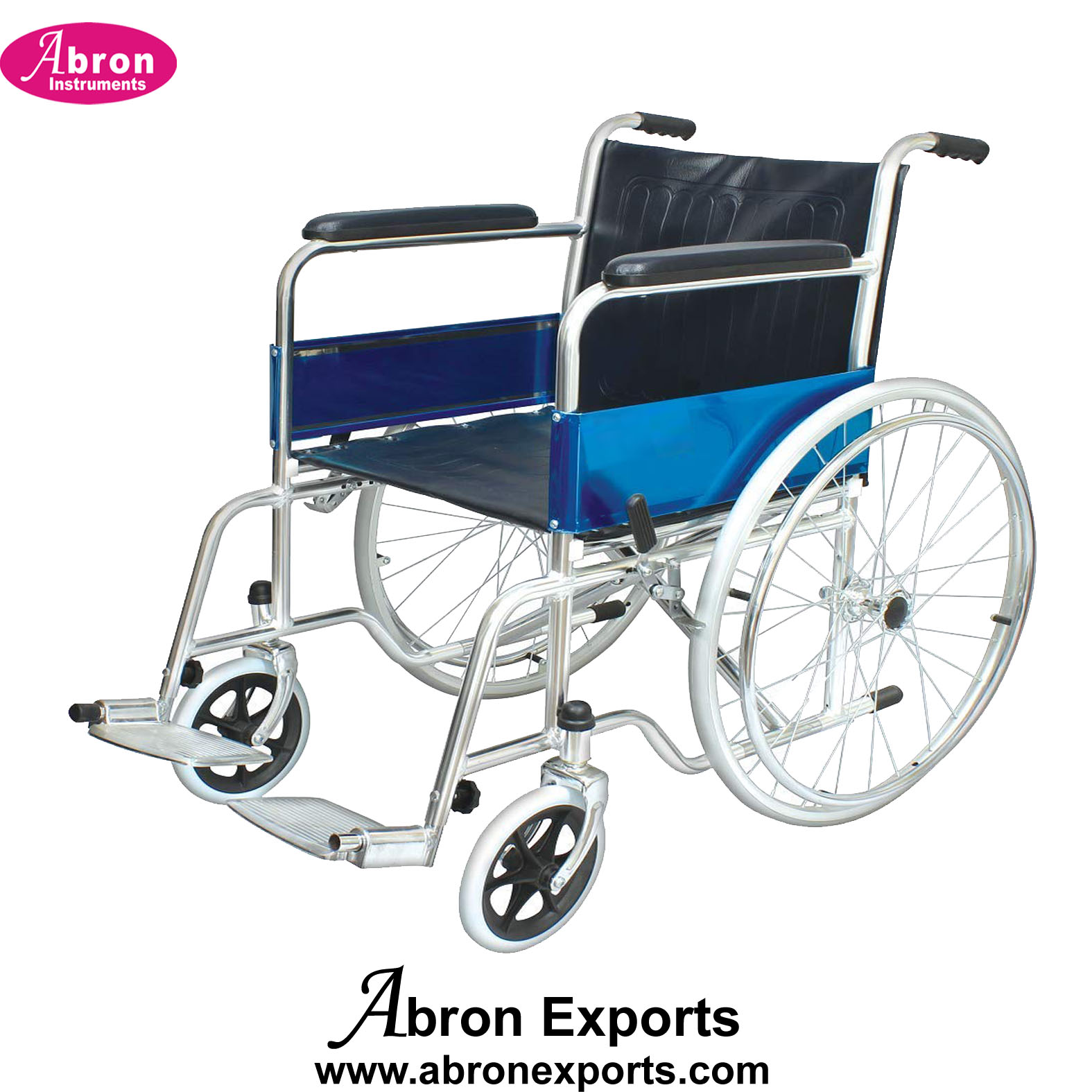 Wheel chairs manual chrome plated with wheels easy Abron ABM-2362CH
